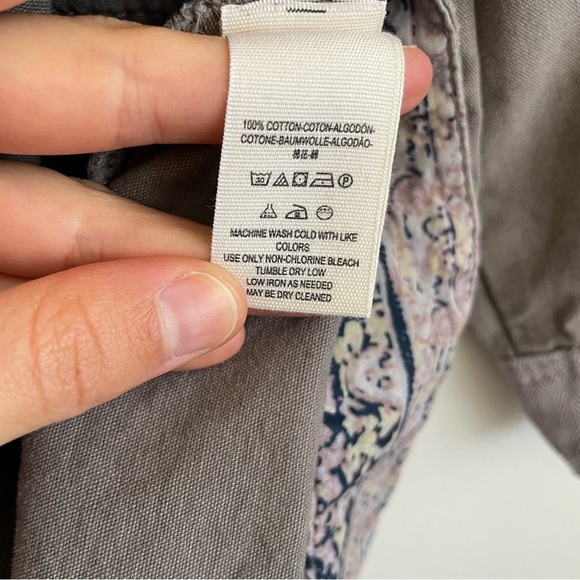 Free People apollo utility patchwork jacket shacket lilac skies army Small army - Picture 12 of 13